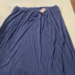NWT J.Jill midi navy skirt